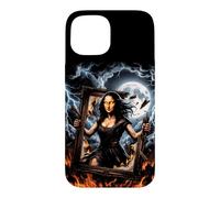 Funny Mona Lisa Unleashed 90s Bootleg Sarcastic Meme Case for iPhone 15