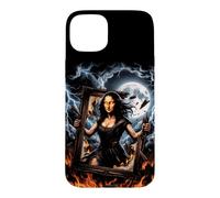 Funny Mona Lisa Unleashed 90s Bootleg Sarcastic Meme Case for iPhone 15 Plus