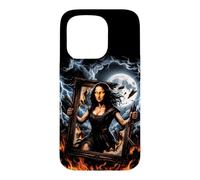 Funny Mona Lisa Unleashed 90s Bootleg Sarcastic Meme Case for iPhone 15 Pro