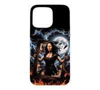 Funny Mona Lisa Unleashed 90s Bootleg Sarcastic Meme Case for iPhone 15 Pro Max