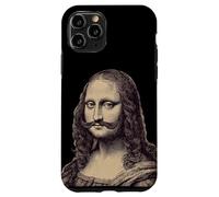 Funny Mona Lisa with Mustache Beard Costume Case for iPhone 11 Pro