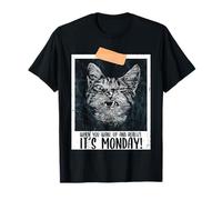 Funny Monday Workdays Quotes for Cat Persons T-Shirt