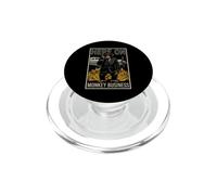Funny Monkey Business Saying Here Sarcastic PopSockets PopGrip for MagSafe