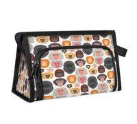 Funny Monkey Chimpanzee Travel Toiletry Bag for Women Men Girls Boys Multifunctional Makeup Pouch Bag Wash Toiletries Cosmetic Organizer Shower Bag