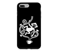 Funny Monkey Coffee Lover Humor Animal Graphic Cute Coffee Case for iPhone 7 Plus/8 Plus