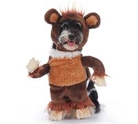Funny Monkey Cosplay Dog Costume - Soft Plush Pet Outfit with Cute Headgear for Parties, Photoshoots and Holiday Events (M)