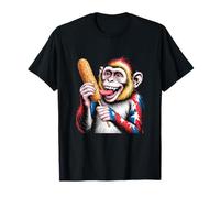 Funny Monkey EATS Weiner Celebrates America's Independence T-Shirt