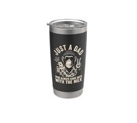 Funny Monkey Just A Dad Who Always Came Back with The Milk Stainless Steel Insulated Tumbler