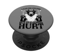 Funny Monkey Mechanic Can Fix Stupid But Its Gonna Hurt PopSockets Adhesive PopGrip