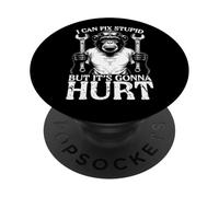 Funny Monkey Mechanic Can Fix Stupid But Its Gonna Hurt PopSockets Adhesive PopGrip
