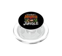 Funny Monkey Saying Coolest Monkey the Jungle PopSockets PopGrip for MagSafe