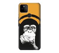 Funny Monkey with Headphone Pop Music Case Cover For Google Pixel 5A 5G