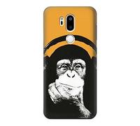Funny Monkey with Headphone Pop Music Case Cover For LG G7 ThinQ
