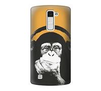 Funny Monkey with Headphone Pop Music Case Cover For LG K10