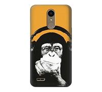 Funny Monkey with Headphone Pop Music Case Cover For LG K10 (2018), LG K30, LG K11