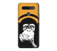Funny Monkey with Headphone Pop Music Case Cover For LG K51S
