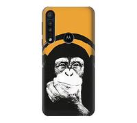 Funny Monkey with Headphone Pop Music Case Cover For Motorola One Macro, Moto G8 Play