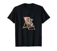 Funny Monkey Zoo Monkey in a Deck Chair T-Shirt