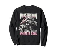 Funny MONSTER MOM Like Normal Mommy But Wheelie Cool Sweatshirt