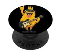 Funny Monster Rock Music Guitar Player Cartoon Character PopSockets Adhesive PopGrip