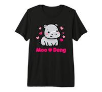 Funny Moo-Deng Baby Pygmy Hippo Cute Kawaii Premium T-Shirt