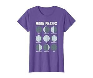 Funny Moon Art For Men Women Kids Moon Phases Space Science T-Shirt