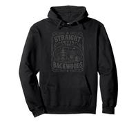 Funny Moonshine Straight Outta The Backwoods Men Women Pullover Hoodie