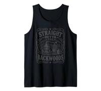 Funny Moonshine Straight Outta The Backwoods Men Women Tank Top