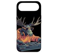 Funny Moose DJ in the Booth for a Wild Elk Party Case for iPhone Air