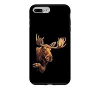 Funny Moose Peeking From Side Wildlife Animal Case for iPhone 7 Plus/8 Plus