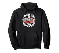 Funny Morning Workout Quote for Weightlifting Fans Pullover Hoodie