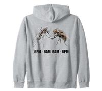 Funny Mosquito And Fly Night Shift Day Shift Meme Zip Hoodie
