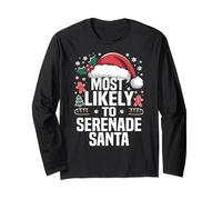 Funny Most Likely to Christmas Family Pajama Matching Xmas Long Sleeve T-Shirt