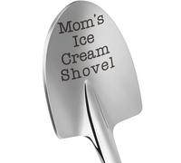 Funny Mother Birthday Gifts for Mom Christmas, from Daughter Son, Christmas Gift for Mom Mama Mommy Mother In Law Birthday Retirement Presents, Small Cute Engraved Mom's Ice Cream Shovel Spoon