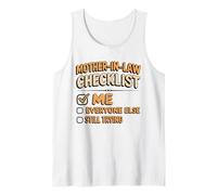 Funny Mother-in-Law Checklist Favorite Son & Daughter-in-Law Tank Top