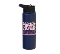 Funny Motherhood Some Days I Rock It Some Days It Rocks Me Stainless Steel Insulated Water Bottle