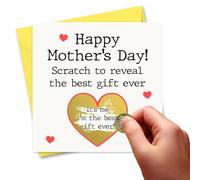 Funny Mothers Day Card For Mum Scratch Off Scratchcard Style Mother's Day Card From Child Son Daughter Scratch Card