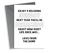 Funny Mother's Day Card - From the Bump
