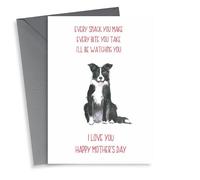 Funny Mothers Day Card - From The Dog - Every Snack You Make Every Bite You Take I'll Be Watching You