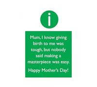Funny Mothers Day Card | Heartfelt Fun Blessings Postcard - Spring Greeting Card for Mom | for Birthday Graduation Retirement Thank You Appreciation Celebration