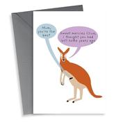 Funny Mother's Day Card - Kangaroo - Mum, You're The Best