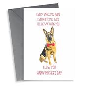 Funny Mothers Day Card - Mum - Dog - Every Snack You Make Every Bite You Take I'll Be Watching You