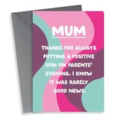 Funny Mother's Day Card - Parents' Evening