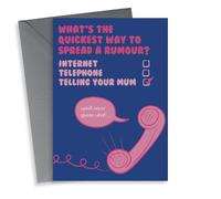 Funny Mother's Day Card - Quickest Way to Spread Rumours