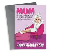 Funny Mother's Day Card - Relax Mum Your Jobs Will Still Be There Tomorrow