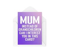 Funny Mother's Day Cards | For Her Parent Love Mummy Banter Mum | Instead Of Grandchildren | Joke Silly Son Daughter Cute Quote | CBH898