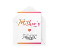 Funny Mother's Day Cards | LGBTQ Cards for Mum | Greeting Card | Your Son in Law Bought This Card Not Your Son | Comedy Humour Joke | CBH213