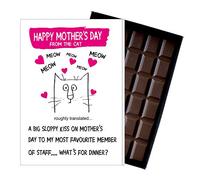 Funny Mother's Day Gift Silly Present for Mum Card for Mummy Quirky Greetings for Mother 100 Gram Oncocoa Boxed Belgian Milk Bar For Mom MIYF144