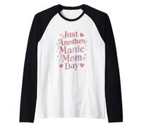 Funny Mother's Day Quote Just Another Manic Mom Day Best Mum Raglan Baseball Tee