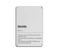 Funny Mother's Day Wall Art Retro Poster Metal Tin Sign Chic Art Retro Iron Painting Bar People Cave Cafe Family Garage Poster Wall Decoration 8x12inch(20x30cm)